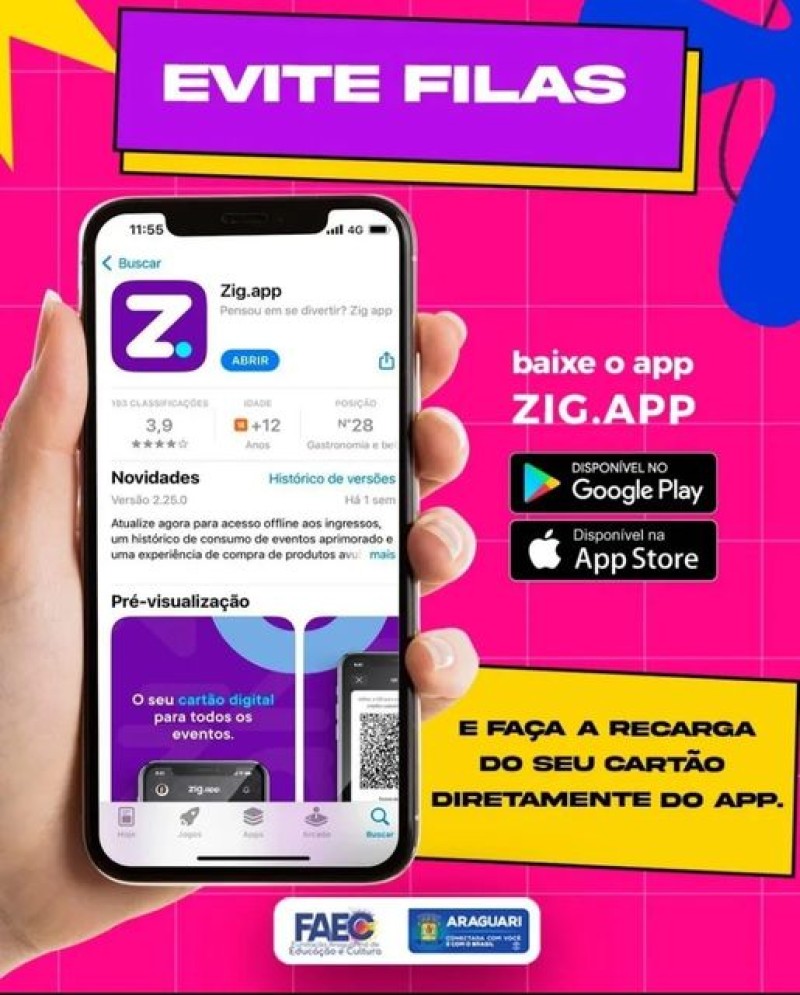 Quem usa o app, não precisa do cartão! Lembre-se devolva seu cartão no bar no final do evento e aproveite seu bônus de bebida. Não perca tempo, simplifique sua vida!