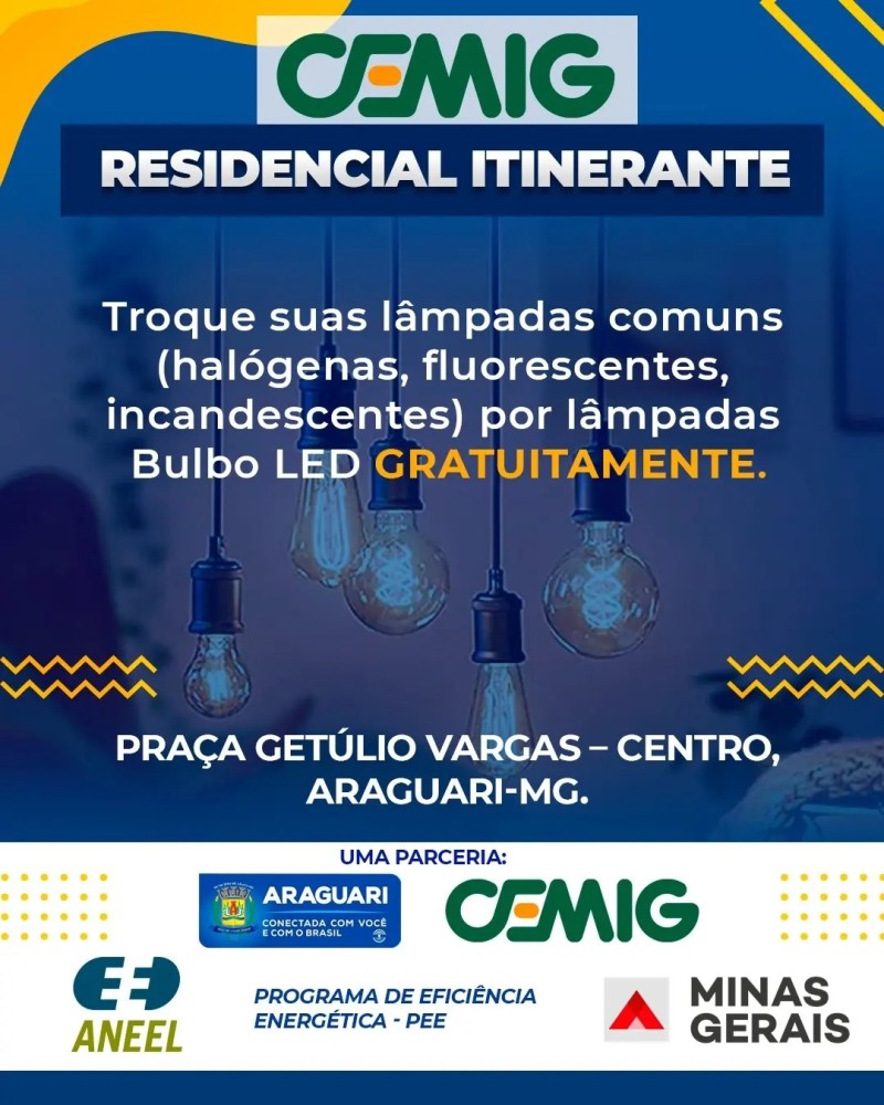 Araguari foi contemplada com projeto importante da Cemig