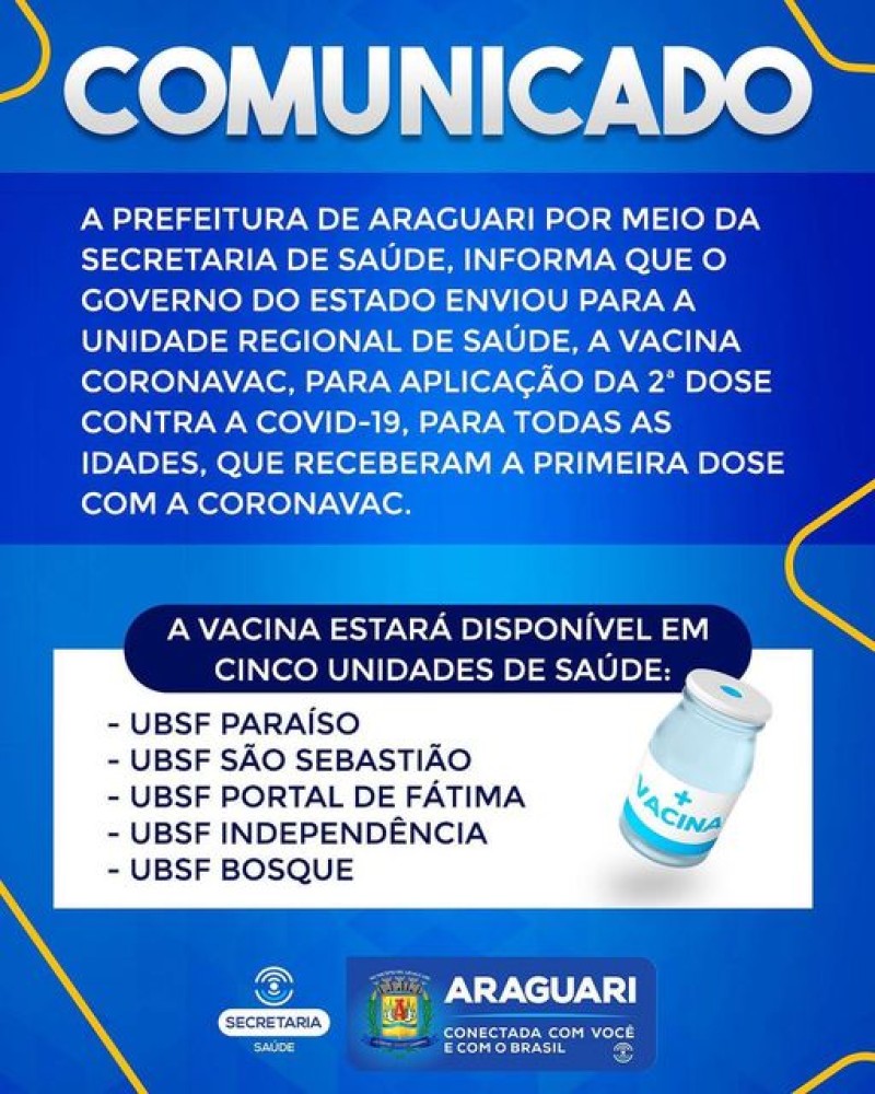 Prefeitura Municipal de Araguari: Comunicado