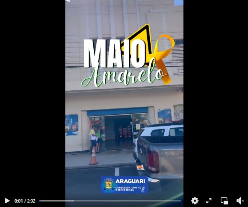 Campanha Maio Amarelo é lançada com várias ações em busca de um trânsito mais seguro