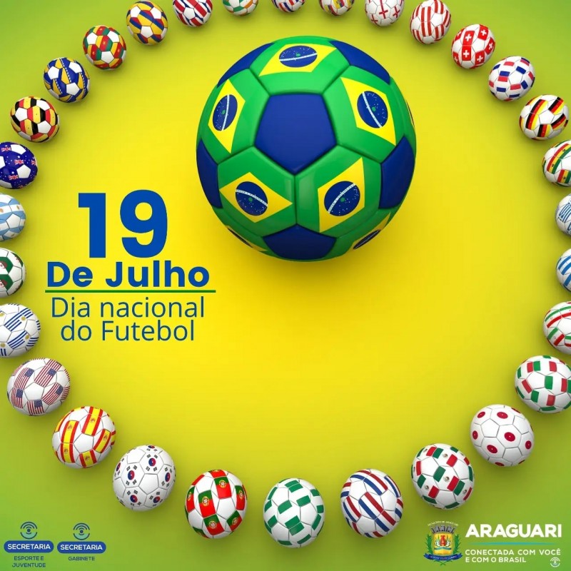Hoje é o dia da paixão nacional, o esporte favorito dos brasileiros, o futebol!