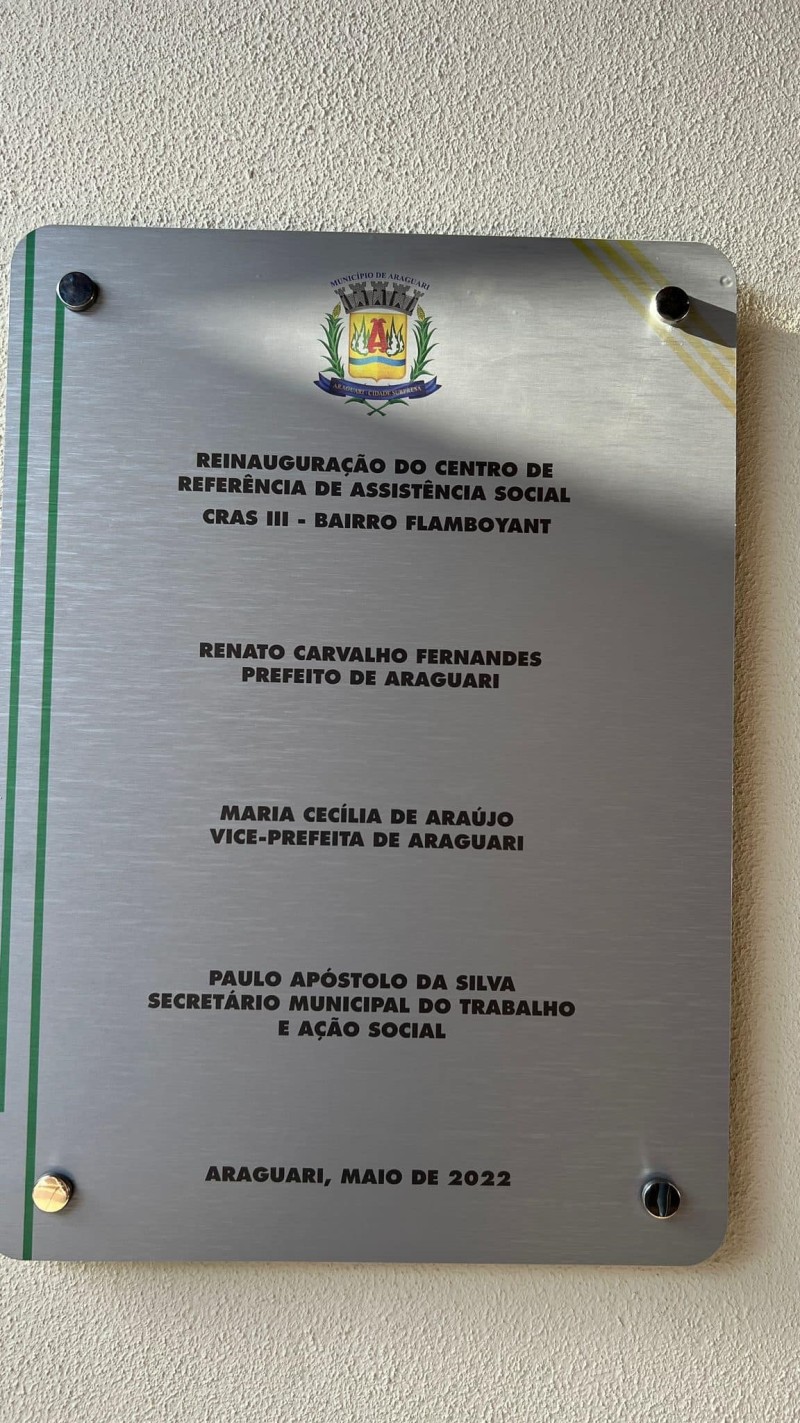 Nova sede do CRAS III foi inaugurada no bairro Millenium