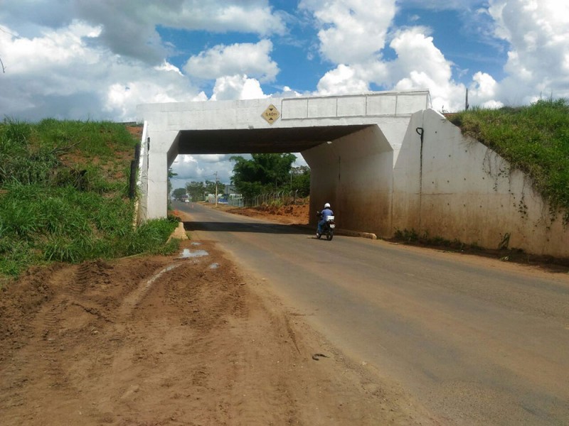 Passagem para pedestre e acostamento da MG233 passam por ação de limpeza