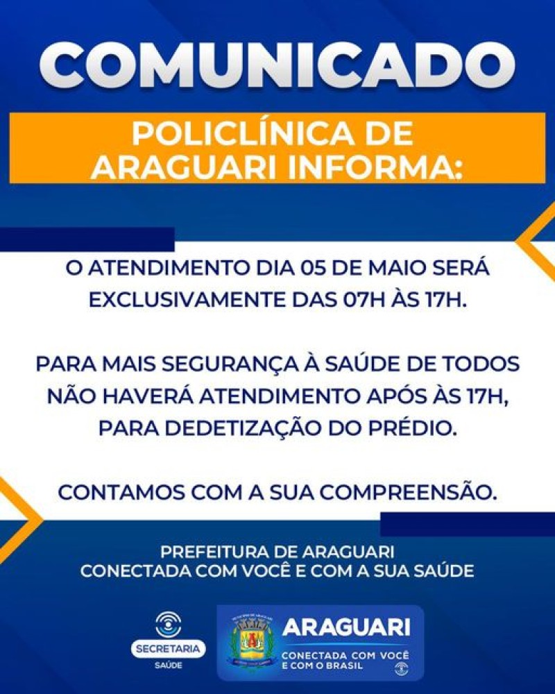 Prefeitura de Araguari: Comunicado
