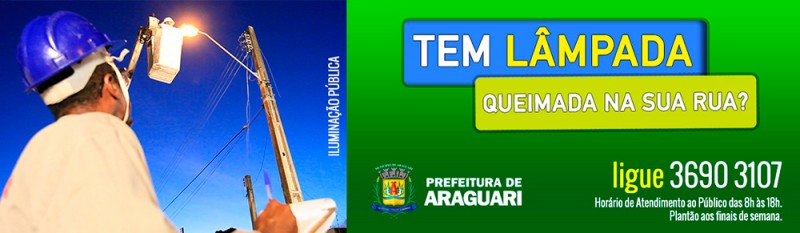 Novo telefone para troca de lâmpadas já está em funcionamento em Araguari