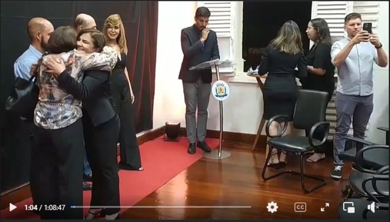 Inauguração em homenagem aos ex-prefeitos e vice.