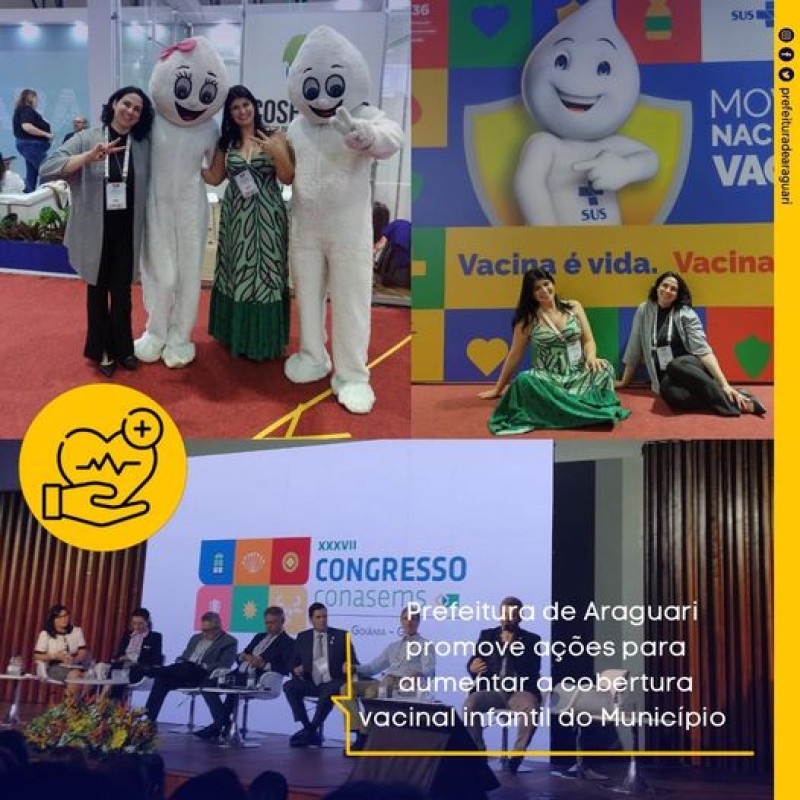 Prefeitura de Araguari promove ações para aumentar a cobertura vacinal infantil do Município 