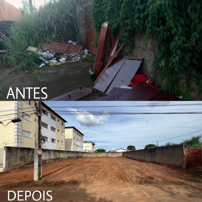 Prefeitura promove limpeza em lotes particulares e alerta proprietários sobre a obrigatoriedade da manutenção
