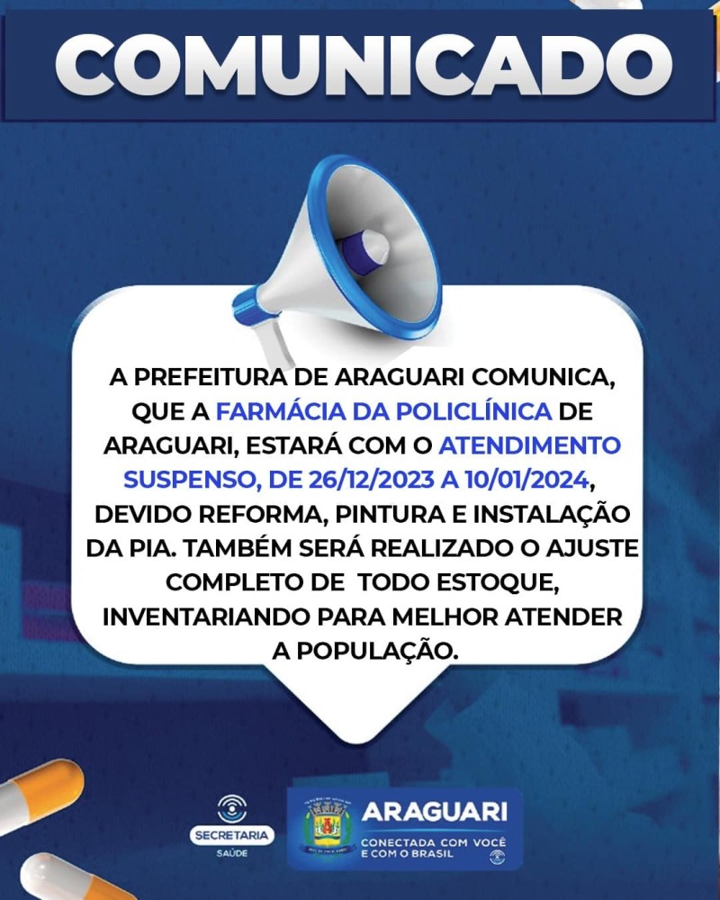 Prefeitura de Araguari: Comunicado